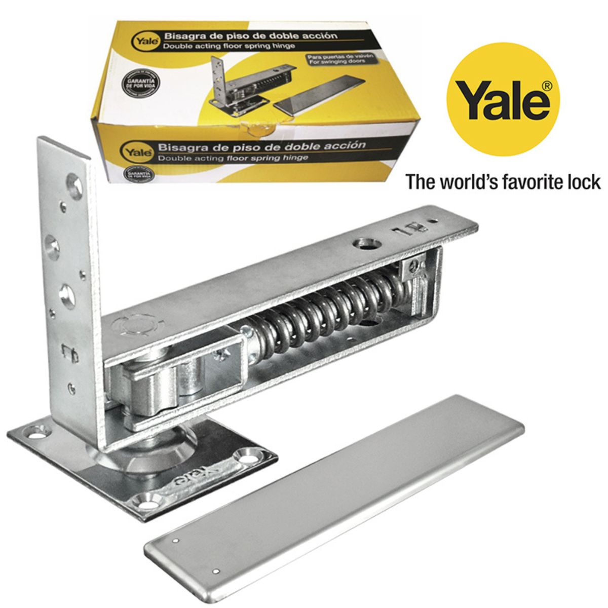 BISAGRA DE PISO "YALE"  Plateada 1 1/4" a 1 3/4"