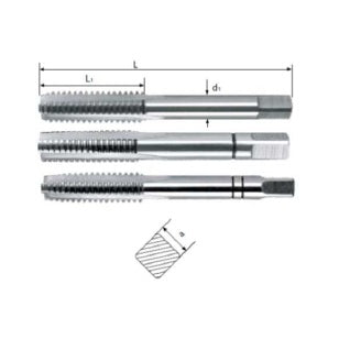 Juego Machos Pulgada 3/4-10 3 Pzas. Para Roscar Unc Din 351 , Zinc