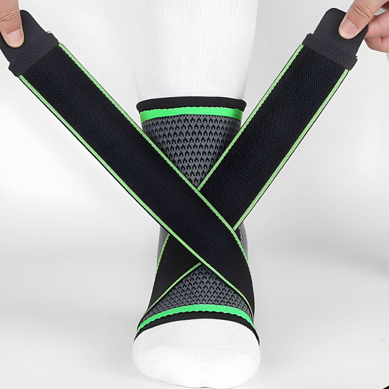 Tobillera de Compresión con Correas Ajustables (Talla M). Soporte para Tobillo. Ideal Deportes y Esguinces. Unidad.