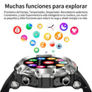 Smartwatch Deportivo con Pantalla AMOLED 1.52". Reloj Inteligente IP67 con Monitoreo de Salud. Auriculares Inalámbricos Integrados.