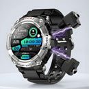 Smartwatch Deportivo con Pantalla AMOLED 1.52". Reloj Inteligente IP67 con Monitoreo de Salud. Auriculares Inalámbricos Integrados.