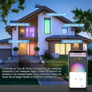 Lampara LED de techo inteligente 24w RGB + Blanco Cálido y Frío. 30cm Luz regulable con WiFi. Iluminación multicolor. Carcasa Blanca.