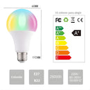 Foco Bombillo LED RGB Multicolor 12W. Luz LED Decorativa E27 con Control Remoto.