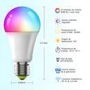 Bombillos LED Inteligentes RGB. Luz Multicolor + Blanco Cálido y Frío. Focos Smart con WiFi y Bluetooth. (Pack de 3 unidades)