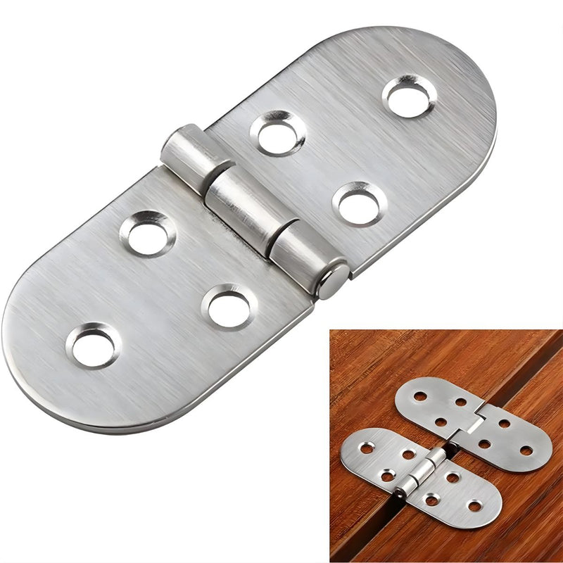 Bisagra Solapada de acero inoxidable. Bisagra sobrepuesta tipo monoeje Puertas y Muebles.