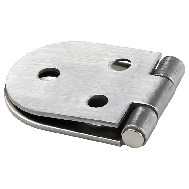 Bisagra Solapada de acero inoxidable. Bisagra sobrepuesta tipo monoeje Puertas y Muebles.