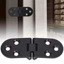 Bisagra Solapada Reforzada de Aleación de zinc. Bisagra Sobrepuesta para Puertas y Muebles. Color Negro.