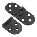 Bisagra Solapada Reforzada de Aleación de zinc. Bisagra Sobrepuesta para Puertas y Muebles. Color Negro.