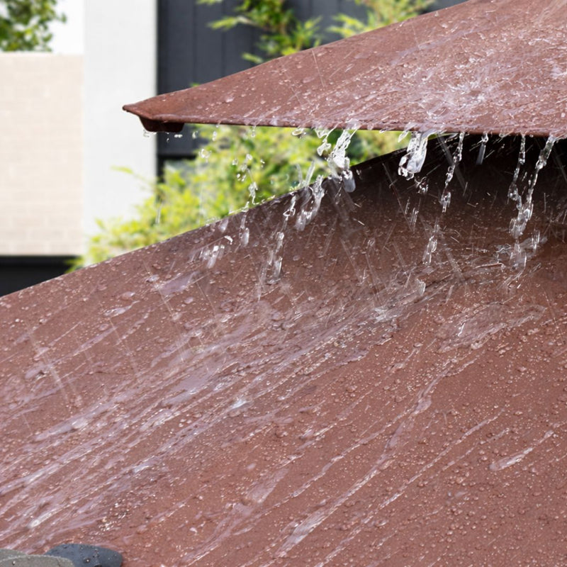 Sombrilla De Patio 2.7 Mts Lona Impermeable Anti-UV Con Base Pesada De Agua. Paraguas Lateral Para Jardín y Exteriores. Color chocolate.