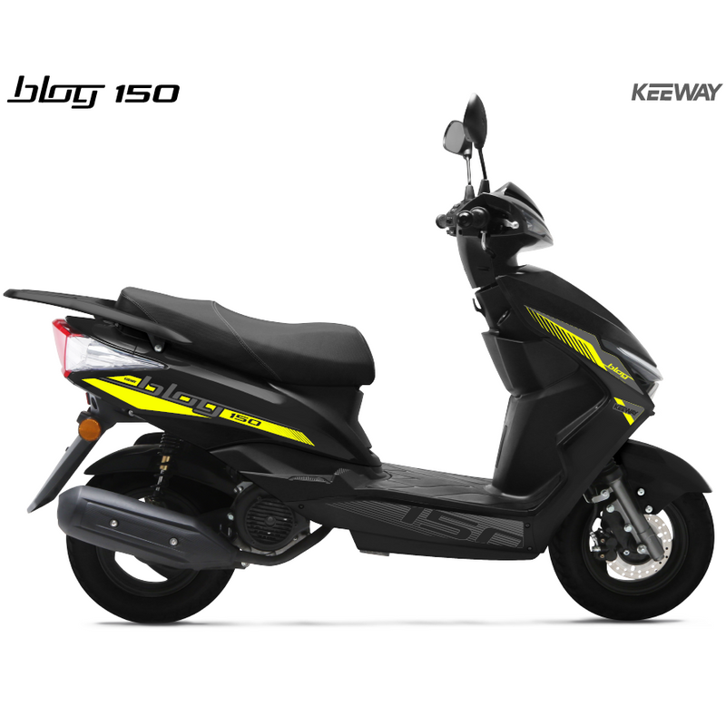 Moto Keeway Scooter BLOG150 150cc Color Negro Motor Monocilindro. 4Tiempos. 2 Valvulas. Tanque 6.6 L