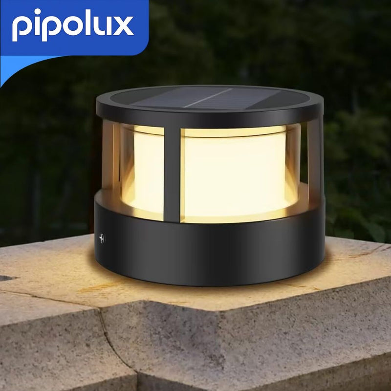 Lámpara Solar LED Tipo Farol con Luz Cálida y 80-100 Lúmenes. Luz Exterior Recargable con Batería 1800mAh e IP54 (165x110 mm) kit de tornillos y manual de Instalación