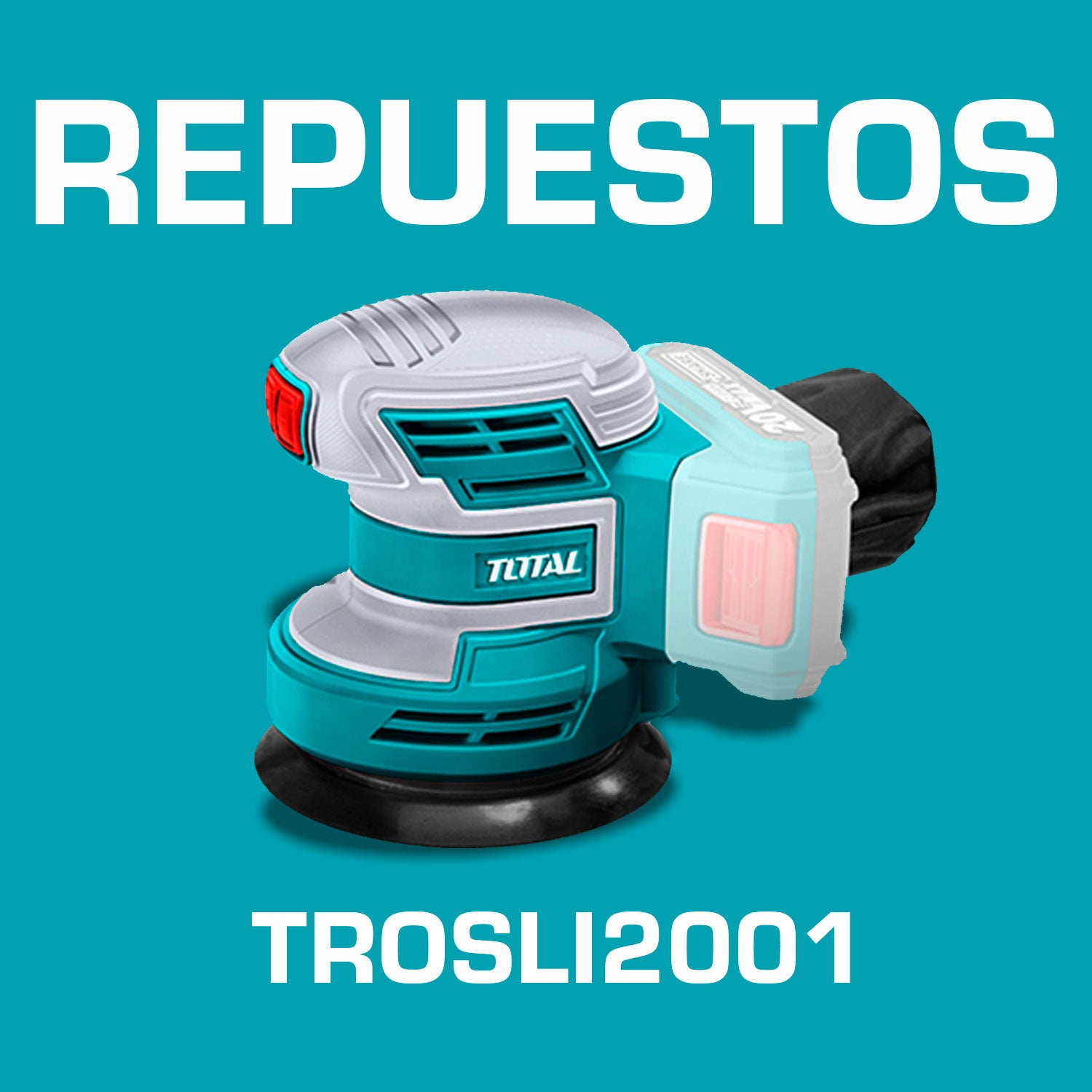 Repuestos Lijadora Orbital de 5" (125mm) 20V. Codigo TROSLI2001
