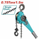 Tecle grua Catalina de Cadena con Palanca 0.75 Ton.x1.5m,Fuerza:210N,Dist:310 mm. 1 cadena.