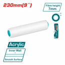 Rodillo para pintar 9" Paredes internas. Altura de la fibra 7mm. Acrílico. Cubierta para rodillo.