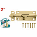 Picaporte tipo perno de acero de 3" (Horizontal y Vertical) 6 piezas de fijación.