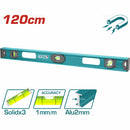 Nivel de Burbuja 120cm con magnetos. Diseño único. Espesor 2mm