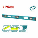 Nivel de Burbuja 120cm con magnetos. Diseño único. Espesor 2mm