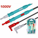 Cable Y Puntas De Prueba Para Multímetro 100Cm CAT Ⅲ1000V Lápiz 150Mm. Apto Para Medidor Abrazadera