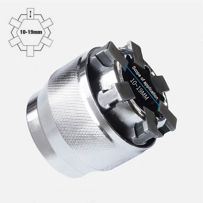 Llave ajustable 3/8 pulg, socket mágico.