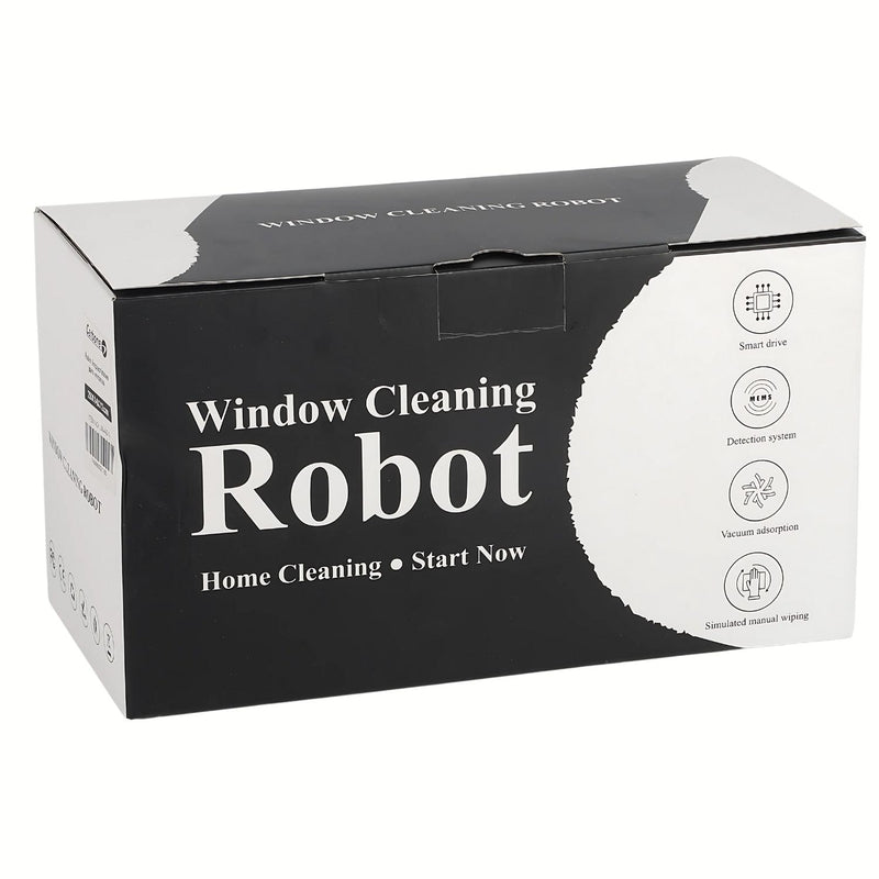 Robot Limpia Cristales. Cepillo para Vidrio automático. Limpia Ventanas 28x14x12cm con pulverizador automático. Poliéster alta eficiencia