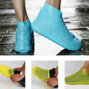 Cubre calzados de Látex Impermeable estilo Zapatilla Color Verde Talla M reutilizables para lluvia zapatos. Se vende en par.