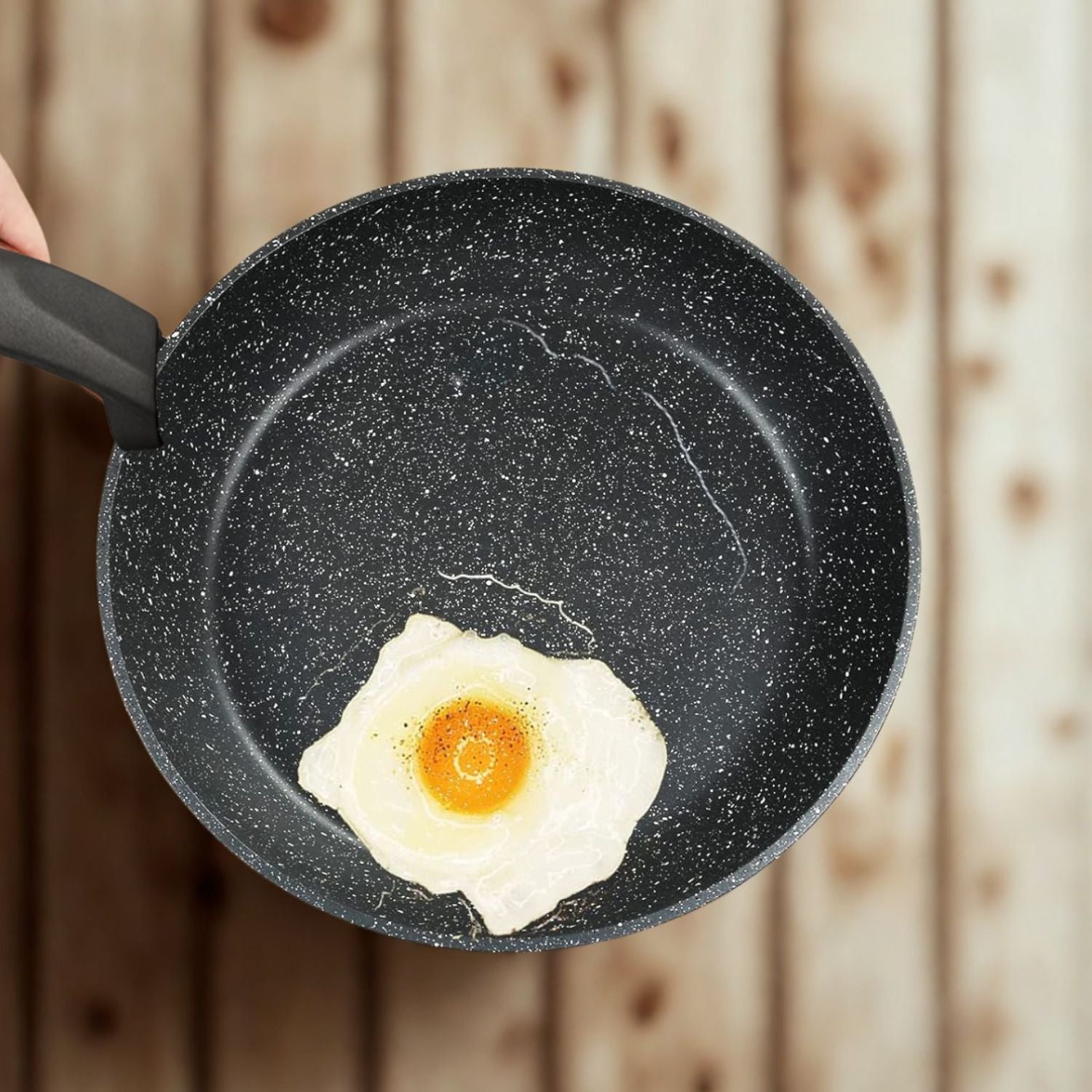 Sartén antiadherente 24cm 10" aluminio forjado con recubrimiento de MARMOL II cocina saludable. Libre de Teflón. Amigable con el ambiente.