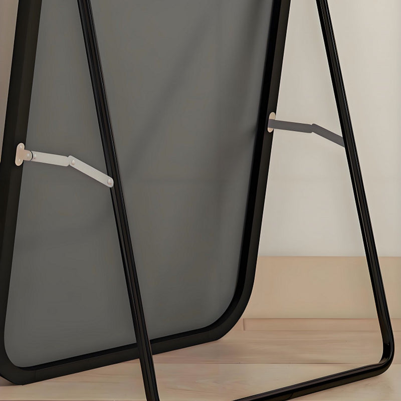 Espejo De Cuerpo Entero Vertical 65x170cm con Marco Negro Moderno Para Dormitorio o Pasillo"