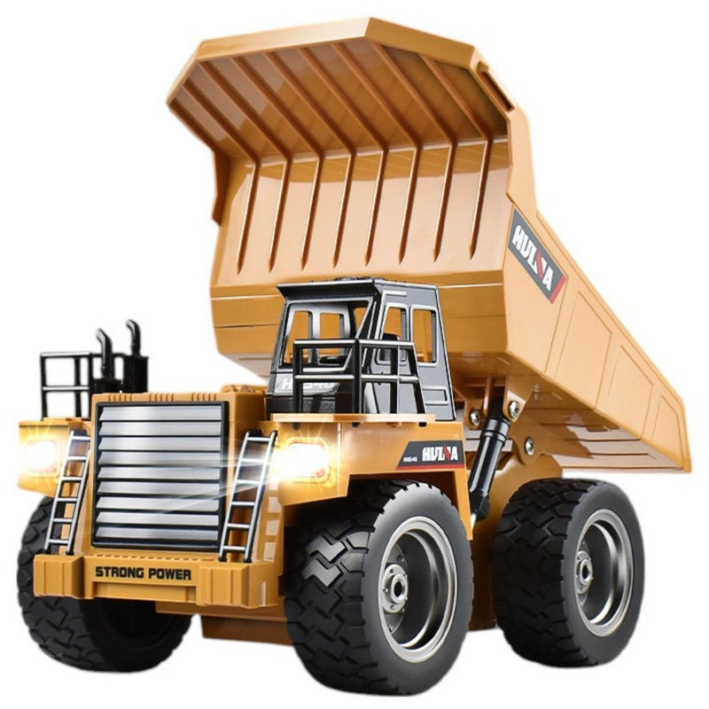 Camión volquete de juguete con control remoto 29cm Vehículo de construcción plástico para niños.