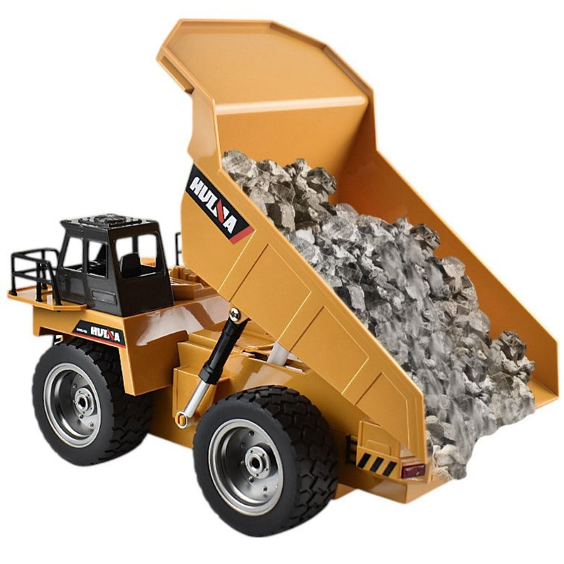 Camión volquete de juguete con control remoto 29cm Vehículo de construcción plástico para niños.