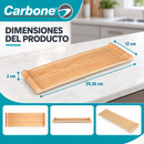 Bandeja Rectangular para Aperitivos de 29.4cm. Tabla de Madera para Quesos y Boquitas para Hogar, Restaurante, Cafetería y Hotel (11.6")