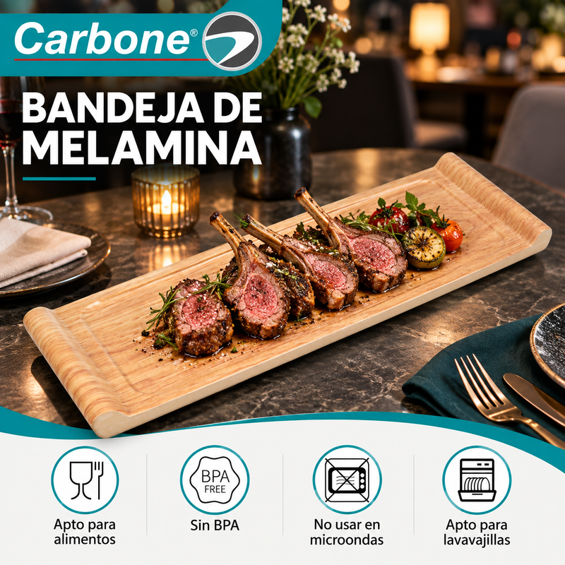 Bandeja Rectangular para Aperitivos de 29.4cm. Tabla de Madera para Quesos y Boquitas para Hogar, Restaurante, Cafetería y Hotel (11.6")