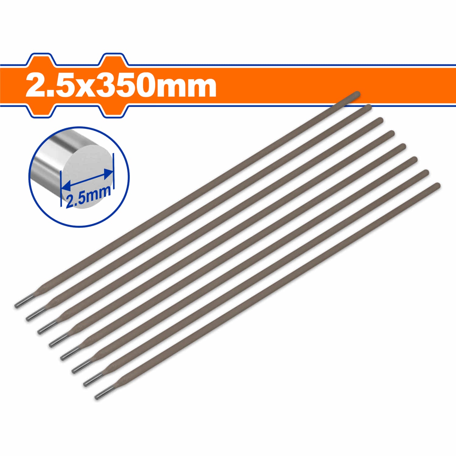 Electrodo E6013 de acero al carbón para Soldadura. 3/32" 2.5x350mm. Viene en paquete de 5kg (11lbs)