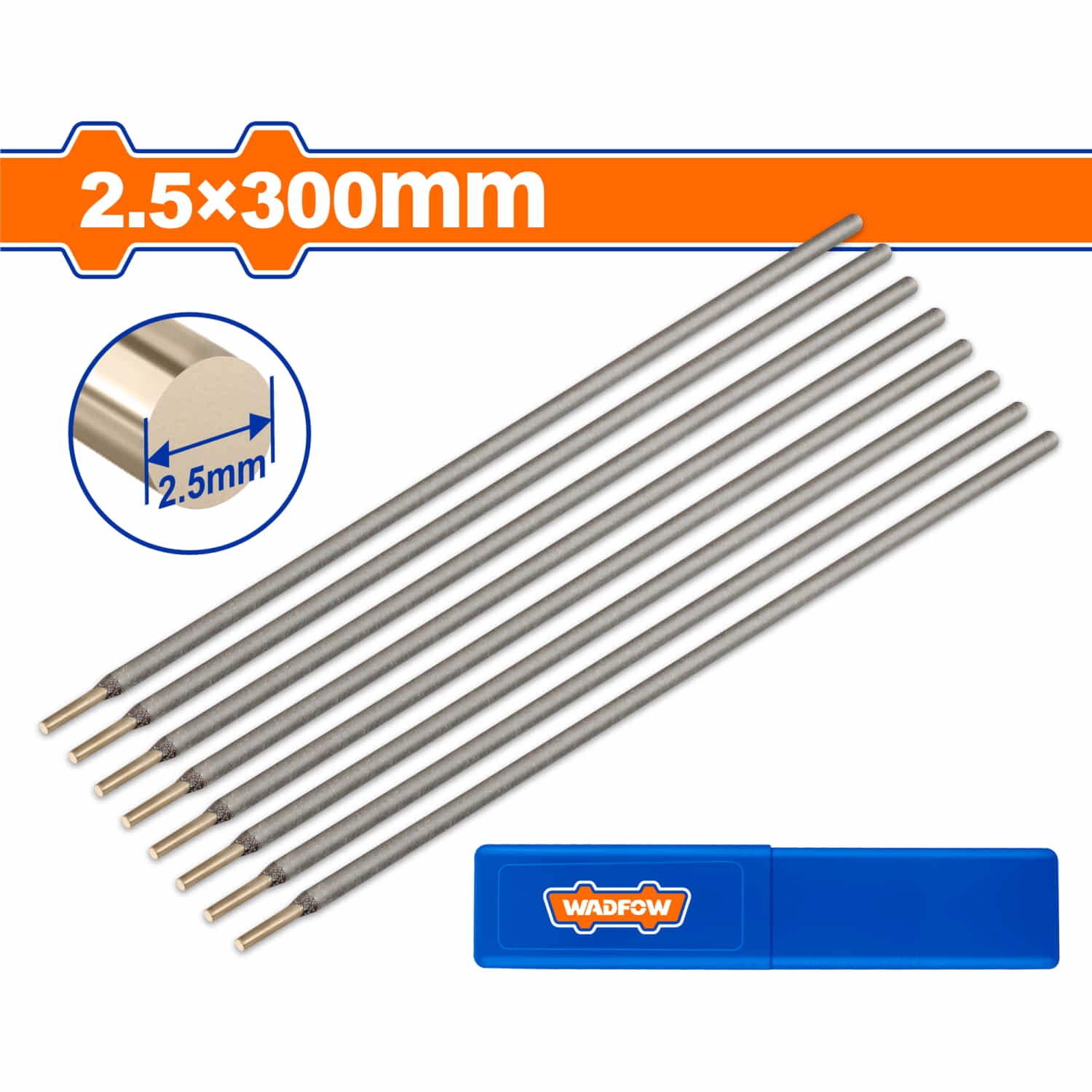 Electrodo E308L-16 de 3/32" de acero inoxidable para Soldadura. 2.5x300mm. Viene en paquete de 2kg (4.4lbs)
