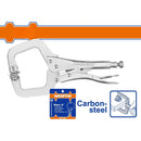 Alicates de presión Tipo C abrazadera con anillo de amarre  HRC38° - HRC48° Acabado niquelado