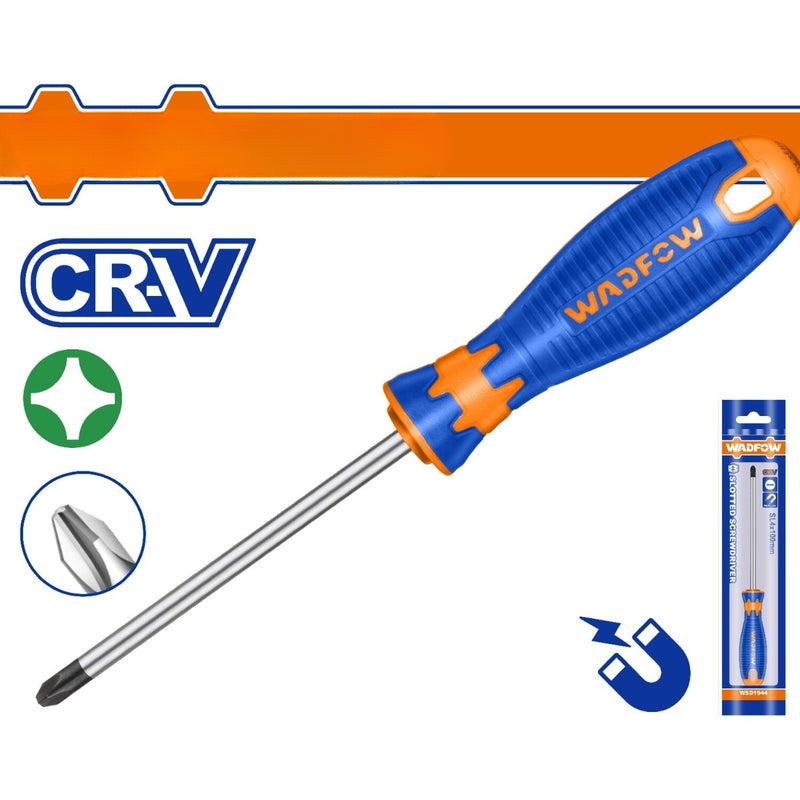 Destornilladores Phillips CR-V. Mango redondo. Magnético.
