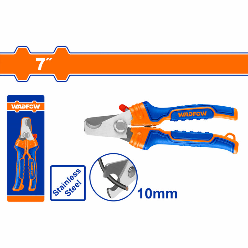 Cortador de Cable 7" Acero Inoxidable. Diseño único. Superficie arenada. Corte Max: 10mm Ideal para cortar cables.