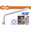 Llave L para dados de llantas. 19mm. Cr-V. Estilo palanca. Cromado. 300mm.