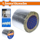 Cinta adhesiva de papel de aluminio 1.5mmx10cmx5m Esp: 0.08mm. Alta Viscosidad. Ideal para techos. Tape para techos.