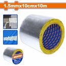 Cinta adhesiva de aluminio y butilo 1.5mm x 10cm x 10m Fuerte adhesión, impermeable, a prueba de humedad. Ideal para techos. Tape para techos tapagoteras