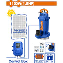 Bomba sumergible solar 72V 1100W (1.5HP) 36m Flujo 266L/min No incluye el panel solar.