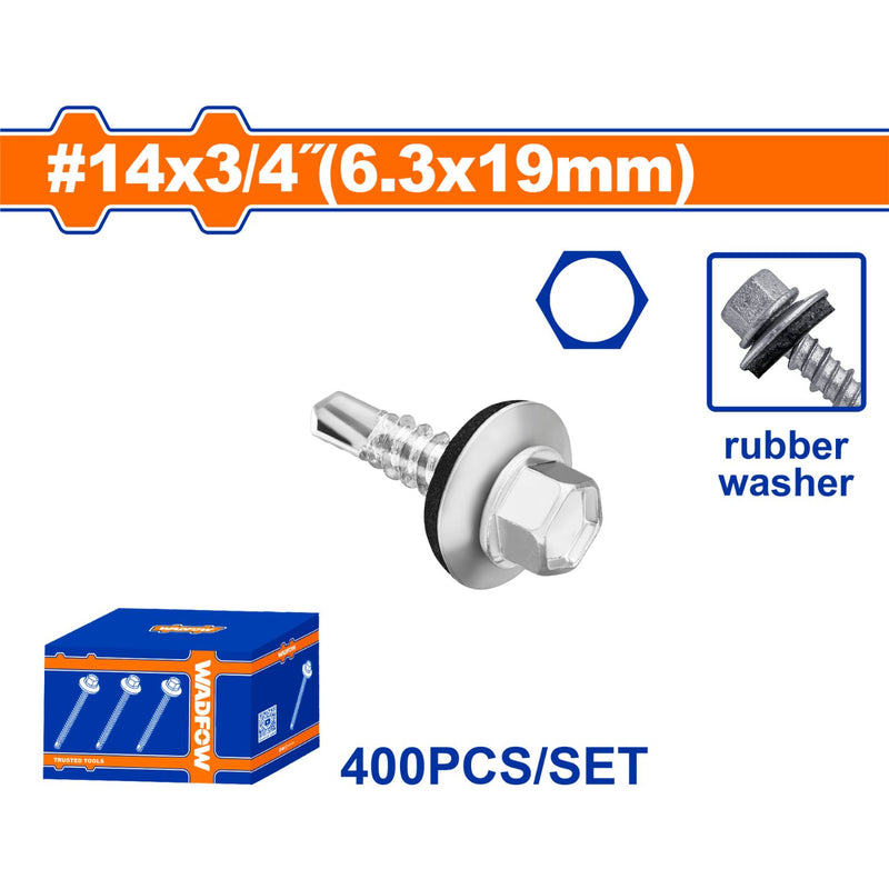 Tornillos Autotaladrantes con arandela. Hex.