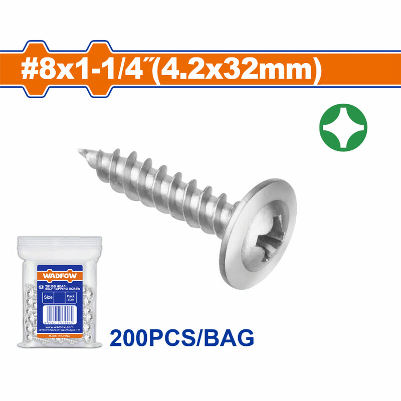 Tornillos autoroscantes. Phillips. Cabeza Truss.