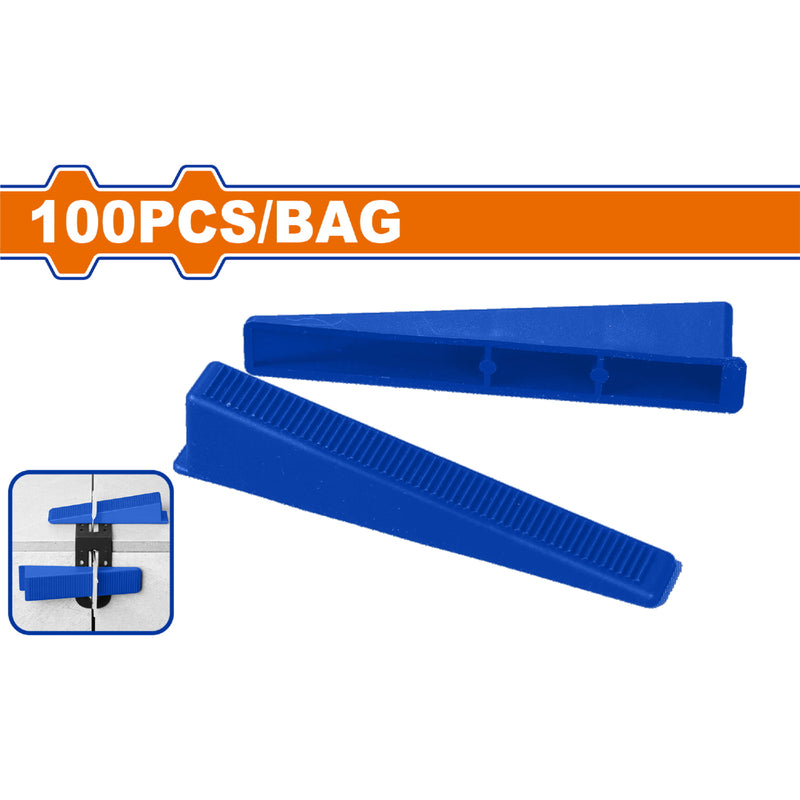 Cuña para nivelar baldosas de 17mm plástico Peso: 5.15g Se vende en paquete de 100 Piezas.