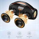Bocina Bluetooth 5.3 Portátil de 20W RMS. Speaker Parlante Inalámbrico Doble Canal TWS. Altavoz Recargable con Batería de 3600mAh y Asa de Transporte.