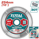 Disco corte aluminio TCT 254 mm (10") 80T