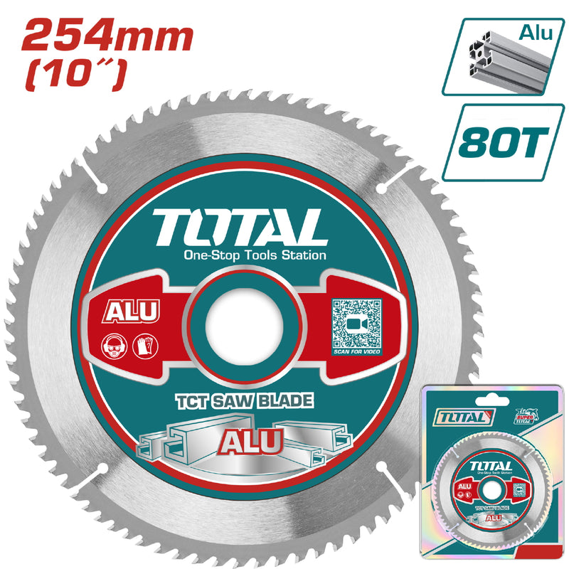 Disco corte aluminio TCT 254 mm (10") 80T