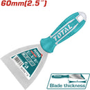 Espatula de 60 mm. Acero inoxidable. Mango comodo.