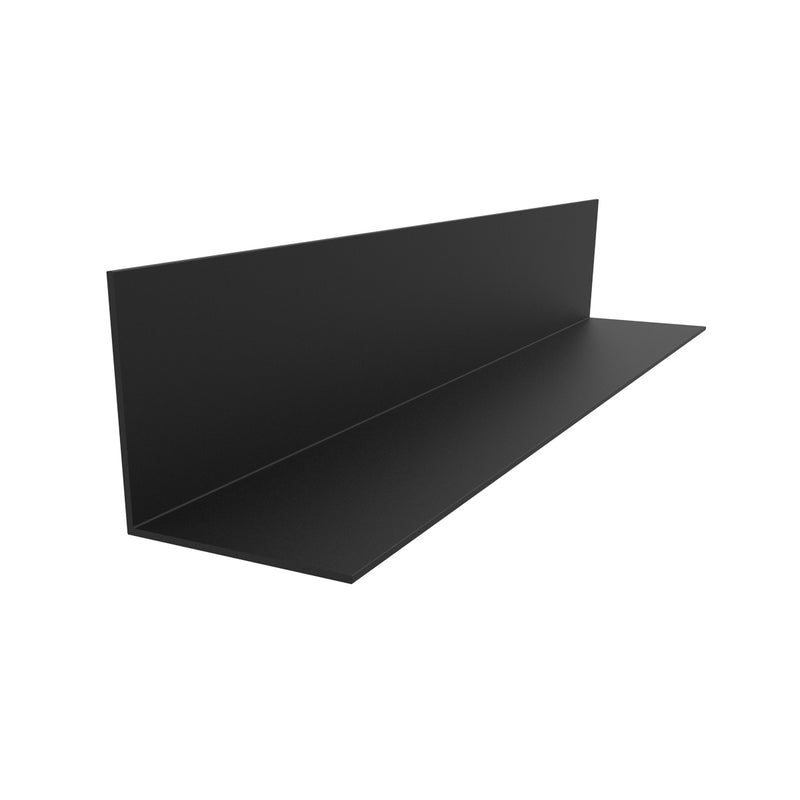AR-21 Angulo de 2" x 2"  Espesor 1.6 mm. Largo 5.85 mts. Acabado Anodizado Negro 15 Micron