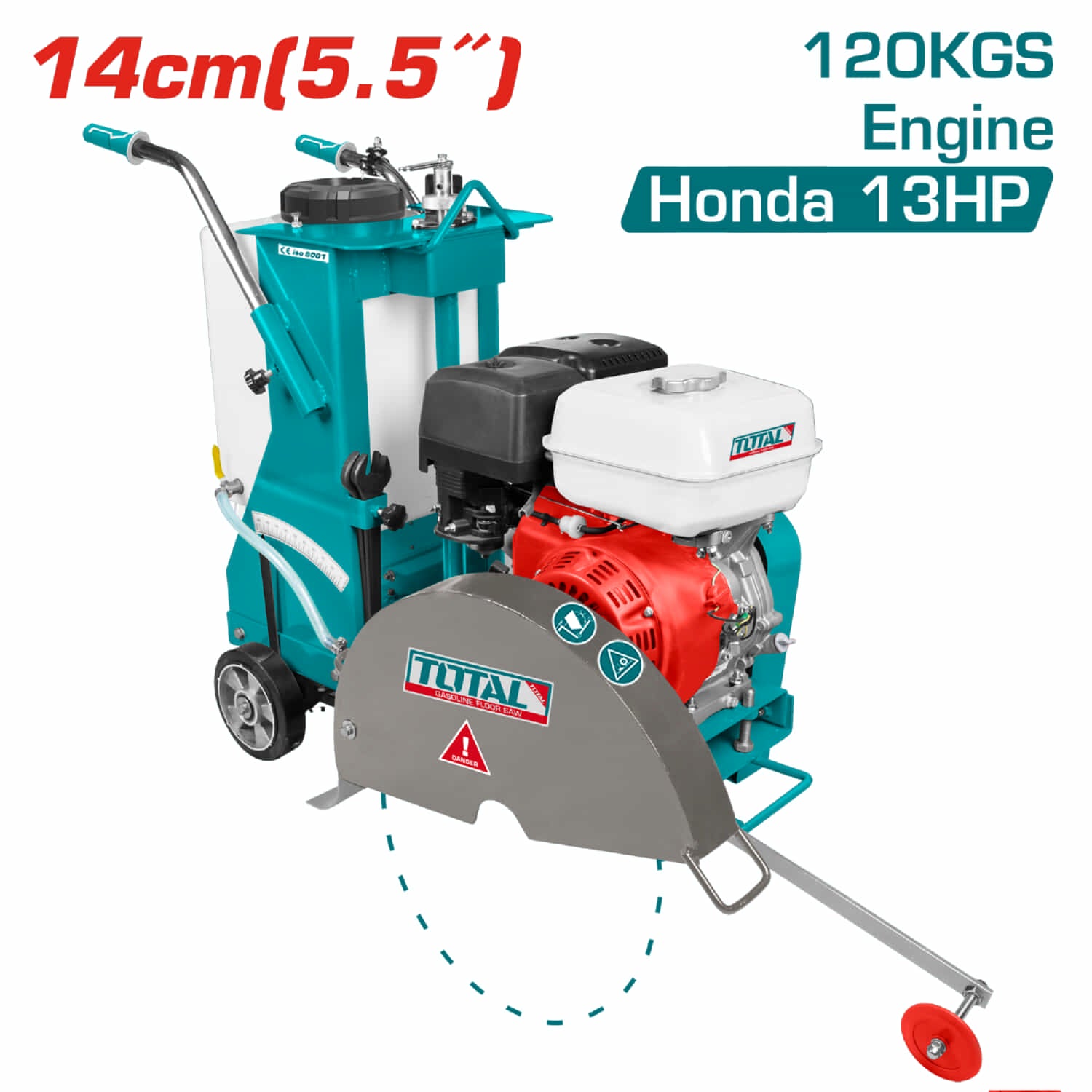 Cortadora de pavimento motor 4 tiemp+A5307os a gasolina (6 meses)