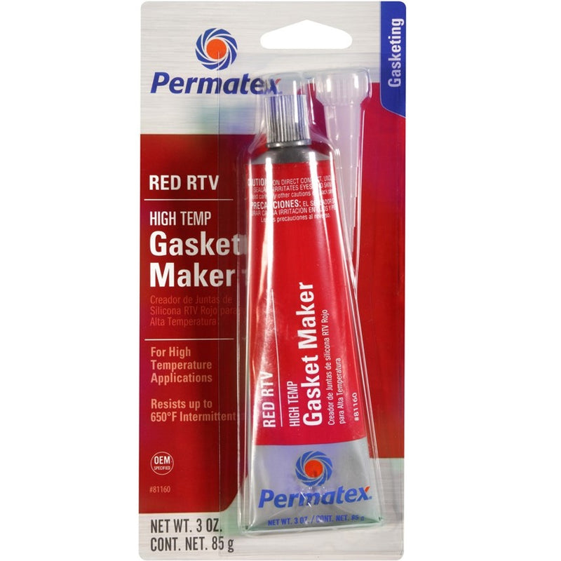 Silicón de alta temperatura Rojo Permatex 3 Oz.